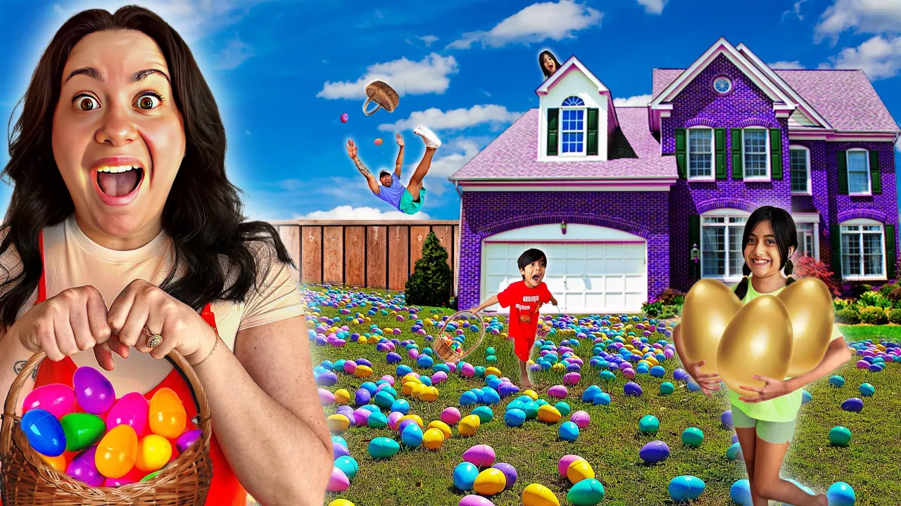 EXTREME Easter EGG HUNT in Our House! *2,000 EGGS* 🪺