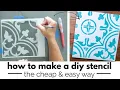 How to Make a DIY Stencil the Cheap and Easy Way No cutting machine needed