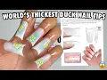 Trying The World s Thickest Flared Duck Nail Tips From Amazon Novo Ovo Thick Soft Gel Nail Tips
