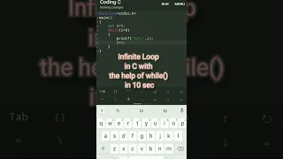 Infinite loop in C Programming in C INFINITE LOOP