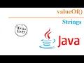 Java String valueOf method