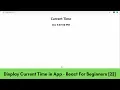 How to Display Current Time in React Application - React For Beginners 22