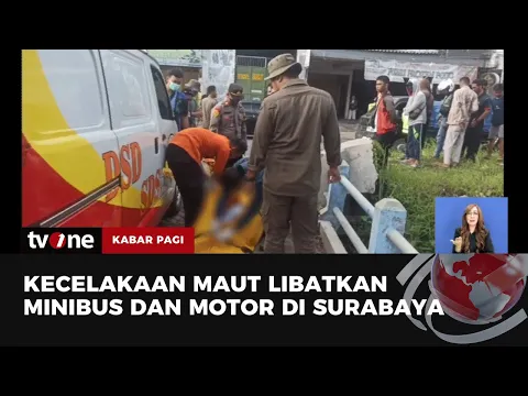 Minibus Tabrak Motor di Surabaya, 2 Orang Tewas