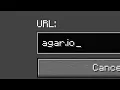 I tried to play agar io in minecraft