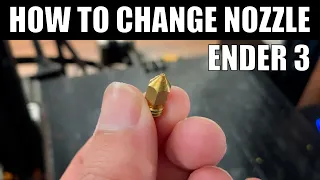 How to change replace clogged nozzle on Ender 3 quick and easy