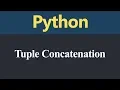 Tuple Concatenation in Python Hindi