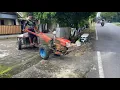 Traktor modif pulang kerja langsung muat pupuk urea…pake puli jamur biar cepat‼️