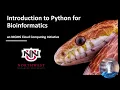 Intro to Python for Bioinformatics
