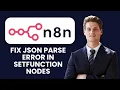 How to Fix n8n JSON Parse Error in Nodes Validate Input Fix Quotes Syntax