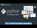 Python Custom Exception Handling Define and Raise Custom Errors