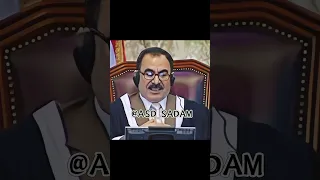 القاضي يقول لصدام حسين انت لم تكن دكتاتور   دندنها