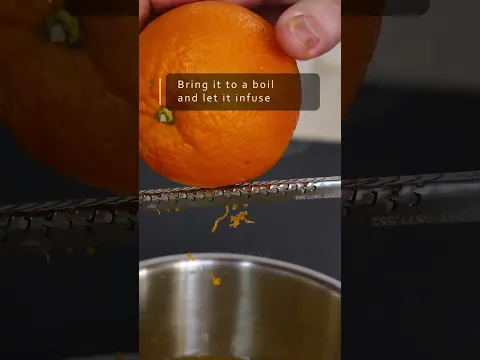 Fine Dining Orange Sorbet At Home