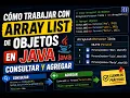 Como trabajar con Array List de Objetos en Java Consultar y Agregar