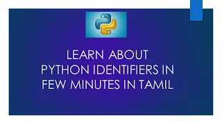 Python Identifiers in Tamil