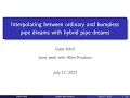 Udell Interpolating between Ordinary and Bumpless Pipe Dreams - FPSAC 2023 Davis