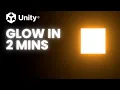 How to Make Game Objects GLOW Unity Beginner Tutorial 2024