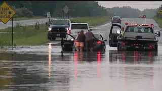 Flooding blocks FedEx trucks from getting into facility in North Jackson