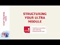 Structuring your Blackboard Ultra module