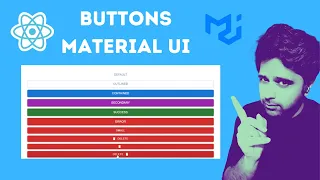 Buttons Material UI React JS Tutorial for Beginners