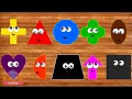 Colors and Shapes Learning for Kids 2d Shapes Coloring Pages for Toddlers Children Preschoolers