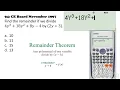 Problem No 94 Remainder Theorem