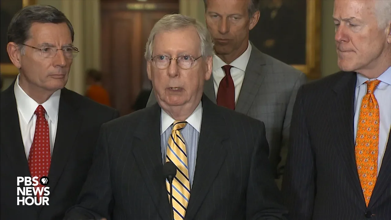 WATCH: Senate Republican leaders hold news conference following party policy luncheon