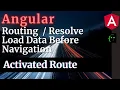 Angular Routing Resolve - Load Data before Navigation ForkJoin