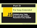 JavaScript Bangla Tutorial Part-13 Latest 2021 Factorial Number with for loop