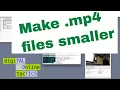 How to reduce the size of mp4 files using ffmpeg on Mac and Windows