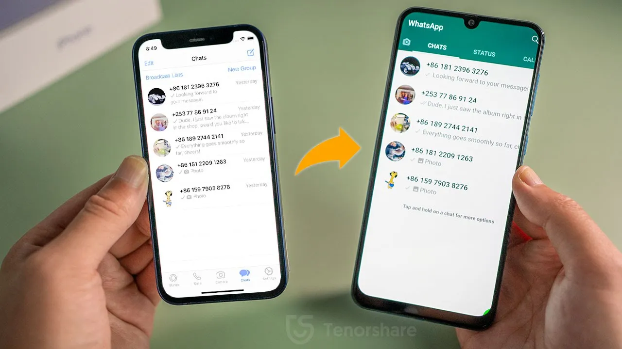 How to Transfer Whatsapp Messages from Android to iPhone - 2 Methods. 
