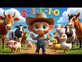 Farm Animals Song for Kids TAI TO HAS A FARM Big-eared Monkey Adventures