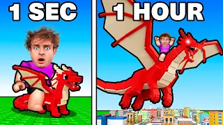 Roblox But EVERY Second My DRAGON Grows..