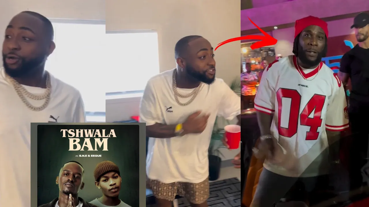 Davido Removed from Tshwala Bam Remix as the Replace him with Burna boy