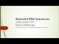 Repeated DNA Sequences Leetcode 187