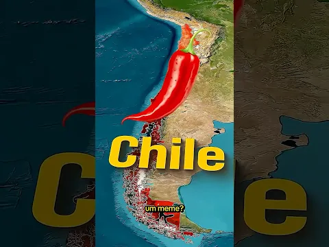 Por Que o Chile Virou um Meme? 🇨🇱😱 #meme #chile #trend #geografia