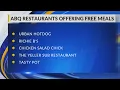 List Albuquerque restaurants offering free meals for children