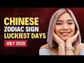 Each Chinese Zodiac Sign s Luckiest Day in July 2025