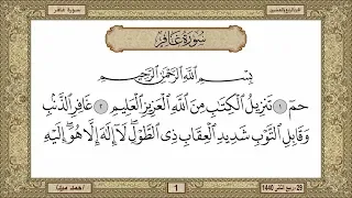 سورة غافر بصوت الشيخ حسن صالح 040 