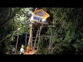 Download Lagu drenched by heavy rain until morning, enjoying the night in a tall tree house