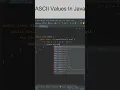 How to print ASCII values in Java Java Programming