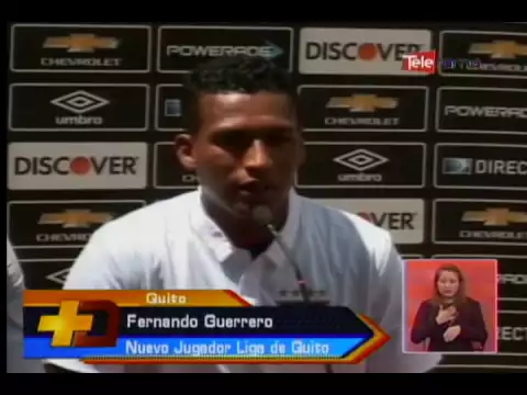 Fernando Guerrero fue presentado en Liga de Quito