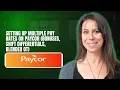 Setting up multiple pay rates on Paycor bonuses shift differentials blended OT