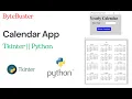 Build a Calendar App with Tkinter in Python Step-by-Step Guide