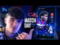 Create PROFESSIONAL Matc ay Design in 25 min Sports Graphic Design Tutorial
