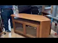Solid Cherry Corner TV Stand Custom Made or in Stock