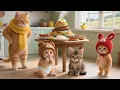 Download Lagu Little Brother \u0026 Stray Kitten Try Mukbang Livestream, Chaos Ensues \u0026 Mama Cat Teaches a Lesson 🐱🎥🍗