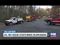 Officials announce statewide burn bans for NC SC