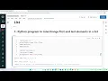 1-Python program to interchange first and last elements in a list
