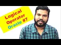 logical operator in oracle logical operators in sql with examples