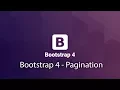 Bootstrap 4 - Pagination